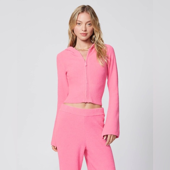 Pink fuzzy Jacket by Florence by Mills - Picture 8 of 8